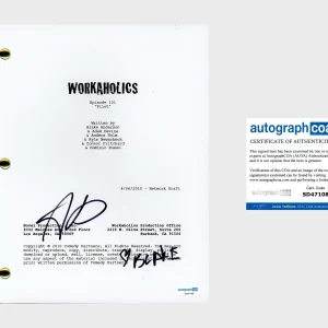 Adam Devine & Blake Anderson ‘Workaholics’ Signed Full Pilot Script ACOA