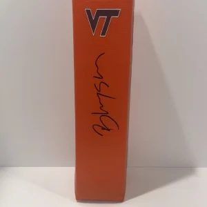 BHAYSUL TUTEN SIGNED TOUCHDOWN PYLON VIRGINIA TECH HOKIES FOOTBALL