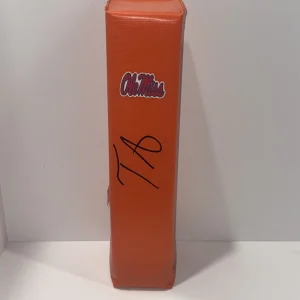 TREY AMOS SIGNED TOUCHDOWN PYLON OLE MISS REBELS NFL STAR PROOF