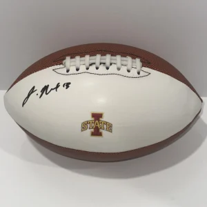 JAYLIN NOEL SIGNED FOOTBALL IOWA STATE CYCLONES PROOF ST. NFL STAR