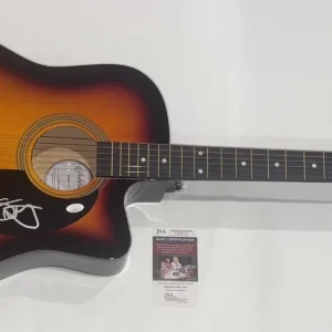STEPHEN WILSON JR. SIGNED FULL SIZE SUNBURST ACOUSTIC GUITAR JSA COA