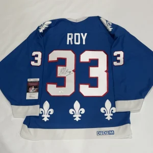 PATRICK ROY SIGNED VINTAGE CCM #33 QUEBEC NORDIQUES JERSEY VERY RARE JSA COA