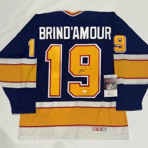 ROD BRIND'AMOUR SIGNED VINTAGE CCM ST. LOUIS BLUES #19 JERSEY JSA COA