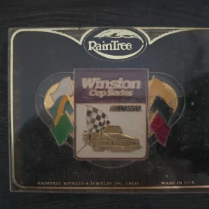 VINTAGE 1989 WINSTON CUP SERIES BELT BUCKLE RAINTREE BUCKLES NASCAR FREE SHIP
