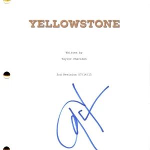 Cole Hauser Signed Autograph Yellowstone Pilot Script - Rip Wheeler w/ JSA COA