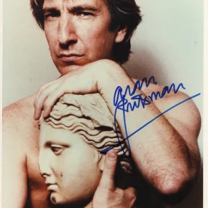 Alan Rickman Signed Autograph 8x10 Photo - Severus Snipe Harry Potter Rare JSA
