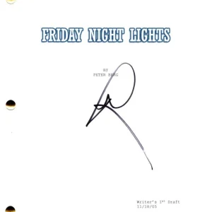 Peter Berg Signed Autograph Friday Night Lights Full Pilot Script Screenplay