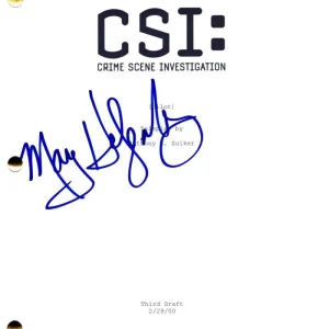Marg Helgenberger Signed Autograph CSI Crime Scene Investigation Pilot Script