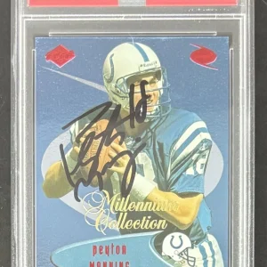 1999 Collectors Edge Millennium Collection Red Peyton Manning Signed Auto PSA 10