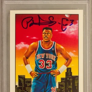 1991 Fleer Pro-Visions Patrick Ewing NY Knicks Signed Autograph PSA Gem Mint 10