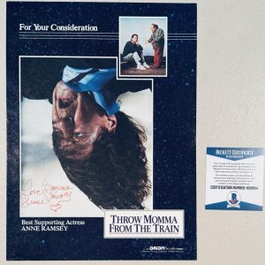 Anne Ramsey Signed Autographed 8.5 x 11 Magazine Photo BAS Beckett Goonies