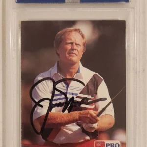 Jack Nicklaus Signed 1991 Pro Set Card w/ PSA/DNA COA Slab