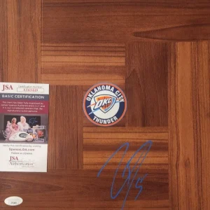 Luguentz Dort Signed Floorboard w/ JSA COA #AT63449 OKC Oklahoma City Thunder Lu