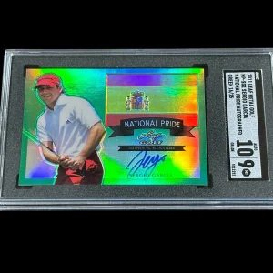 Sergio Garcia 2011 Leaf Metal National Pride PGA Golf Signed Autograph SGC Slab