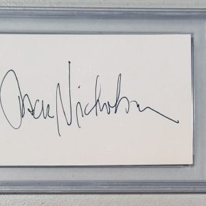 Jack Nicholson Signed Autographed 3x5 Card PSA DNA Cert Slabbed Batman Shining