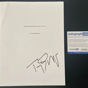 TONY GOLDWYN SIGNED SCANDAL FULL PILOT SCRIPT w/EXACT PROOF & AUTOGRAPH COA ACOA