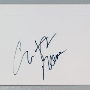 Christopher Reeve Signed Autographed 4.5 x 6 Card Full JSA Letter Superman