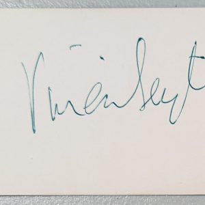 Vivien Leigh Signed Autographed 3x5 Card Full JSA Letter Gone With The Wind