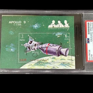 Rusty Schweickart NASA Astronaut Apollo 9 Signed Autograph Space PSA DNA Slab