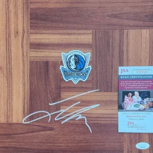 Jason Terry Signed Floorboard w/ JSA COA #AT63514 Dallas Mavericks
