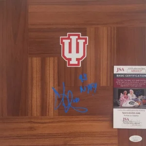 Calbert Cheaney Signed Floorboard w/ JSA COA #AH41127 Indiana Hoosiers