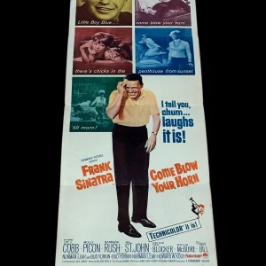 Barbara Rush Come Blow Your Horn Signed Autograph Original Poster Frank Sinatra