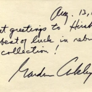 Gardner Ackley US Ambassador to Italy Economist Nixon LBJ Signed Autograph