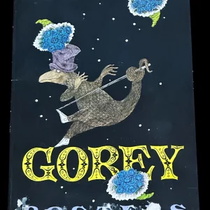 Edward Gorey Artist Writer Rare Gorey Posters Signed Autograph Oversized Book