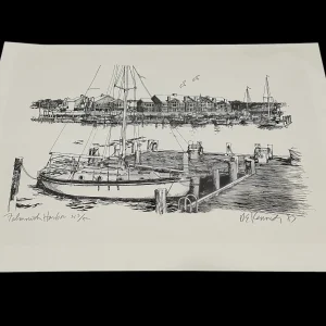 Robert Kennedy Falmouth Harbor Mass Signed Autograph Limited #213/500 Lithograph