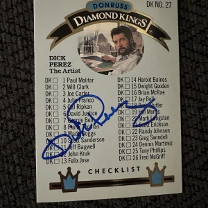 Dick Perez Signed Trading Card Autographed Diamond Kings Artist