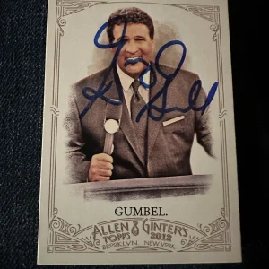 Signed Trading Card Greg Gumbel Allen & Ginter Autographed