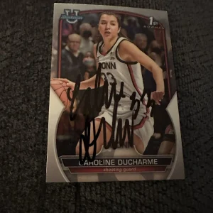 Caroline Ducharme Signed Trading Card Uconn Huskies Autographed Basketball