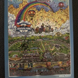 2005 Brickyard 400 Signed Program Winner Tony Stewart Unused New NASCAR auto