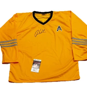 WILLIAM SHATNER signed (STAR TREK) Captain Kirk Replica Prop Shirt JSA AU66667