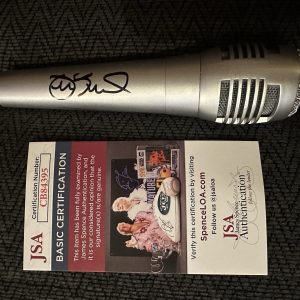 Sportscaster Joe Buck Signed Mic Microphone JSA Authentication COA