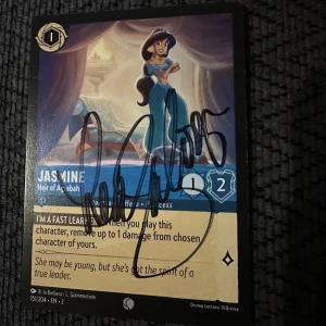 Lea Salonga Signed Trading Card Disney Jasmine Aladdin