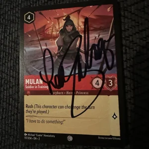 Lea Salonga Signed Trading Card Disney Mulan Autographed Princess