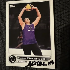 Alisha Childress Signed In Person Trading Card Autographed Volleyball