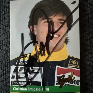 Signed Trading Card Indy 500 Car Christian Fittipaldi Autographed Formula 1 One