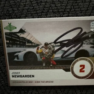 2024 Parkside IndyCar Pronto Tradin Card 500 Signed Josef Newgarden Indianapolis
