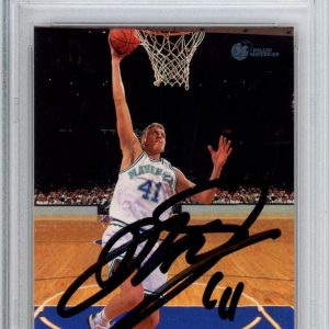 1998 Topps Stadium Club Dirk Nowitzki Rookie Card SIGNED PSA DNA AUTOGRAPHED HOF