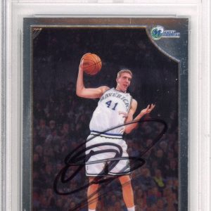 SIGNED 1998 Topps Chrome Dirk Nowitzki Rookie Card RC PSA DNA COA AUTOGRAPH HOF