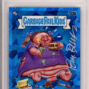 2021 Topps Garbage Pail Kids Sapphire Broad Maud #122a PSA DNA SIGNED Tom Bunk