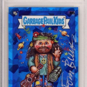 2021 Topps Garbage Pail Kids Sapphire Blake Flake #91a PSA DNA SIGNED Tom Bunk