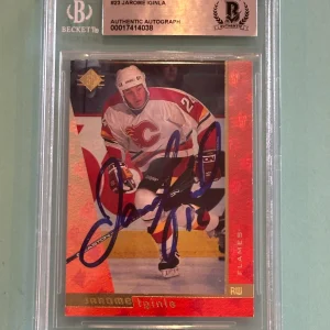 JAROME IGINLA Signed 1996-97 SP Card #23 Beckett Auth BAS