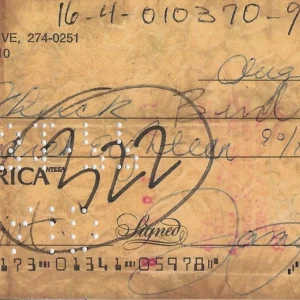 Jamie Lee Curtis REAL hand SIGNED Personal Check JSA Autographed Halloween