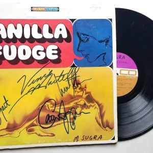 Vanilla Fudge REAL SIGNED Self-Titled Vinyl Record COA Autographed Bogart +3