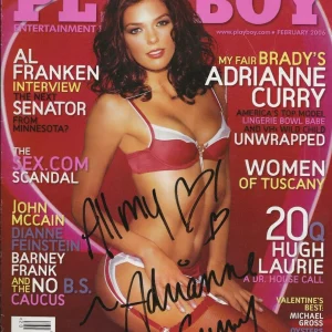 Adrianne Curry REAL SIGNED 2006 Playboy Magazine COA Autographed Next Top Model