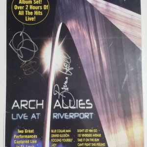 REO Speedwagon SIGNED Arch Allies Live Riverport Tour Poster #1 JSA COA Cronin +