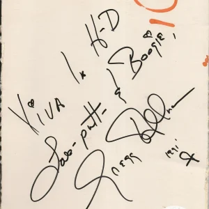 Gregg Allman of The Allman Brothers REAL SIGNED Foam Board JSA COA W/lyrics